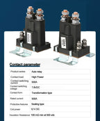 High Quality 4 Pin SPST 500A DC12V Solenoid Auto Car Starter Relay Start Contactor Double Batteries