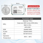 T113-i Core Board CDSENET ECK30 Linux BTB 1.2G Dual-Core ARM A7 RISC-V DSP Multi-Core Heterogeneous Low Power Industrial Grad