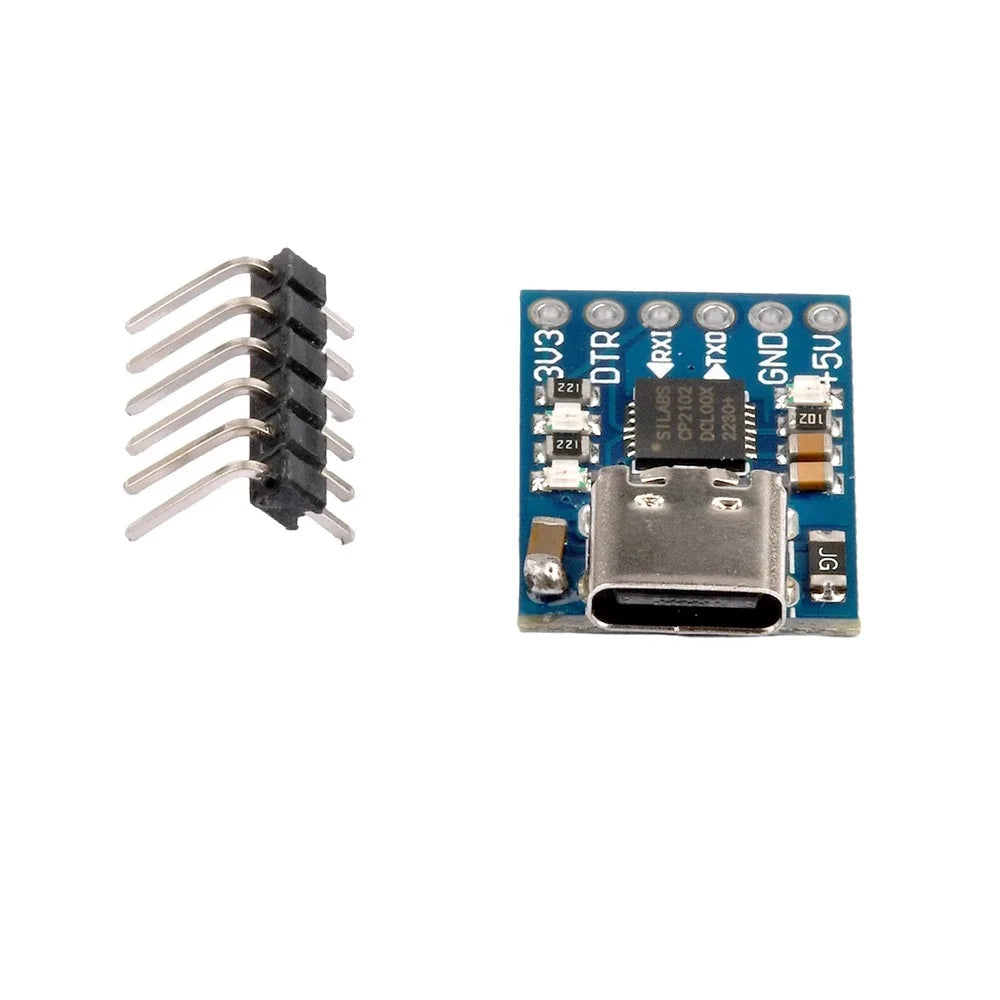 Cp2102 Type-c Usb To Uart Ttl Module 6pin Serial Converter Downloader Uart