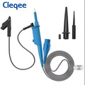 Cleqee P2301B Oscilloscope Probe 10:1 with Alligator Clip BNC 300MHz Protective Cap Scope Clip Probe for Tektronix HP X10