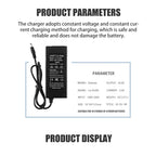 LiitoKala 10S 36V/42V 2A 18650 Charger 100-240V Input Lithium Li-ion Charger For 36V Electric Bike Wo-wheel Vehicle