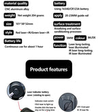 CQBL-1 Laser Aiming IR/Red/Green Dot Laser Indicator Momentary Constant Quick Opening With Scout Light Connect Mount For 20MM