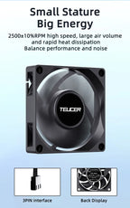 TEUCER UT-60 Slim 60mm PC Case Fan 3500RPM High Airflow CPU Cooler 6/7CM Ultra-thin Cooling Fan