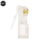 50/100 Pieces 8P8C RJ45 Clear Pass Through Connectors Modular Plug for Network CAT5 LAN Professional and High Quality