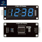 TM1637 LED Display Module for Arduino 4 Digit 7 Segment 0.56 inch Time Clock Indicator Tube Module Red Blue Green Yellow White