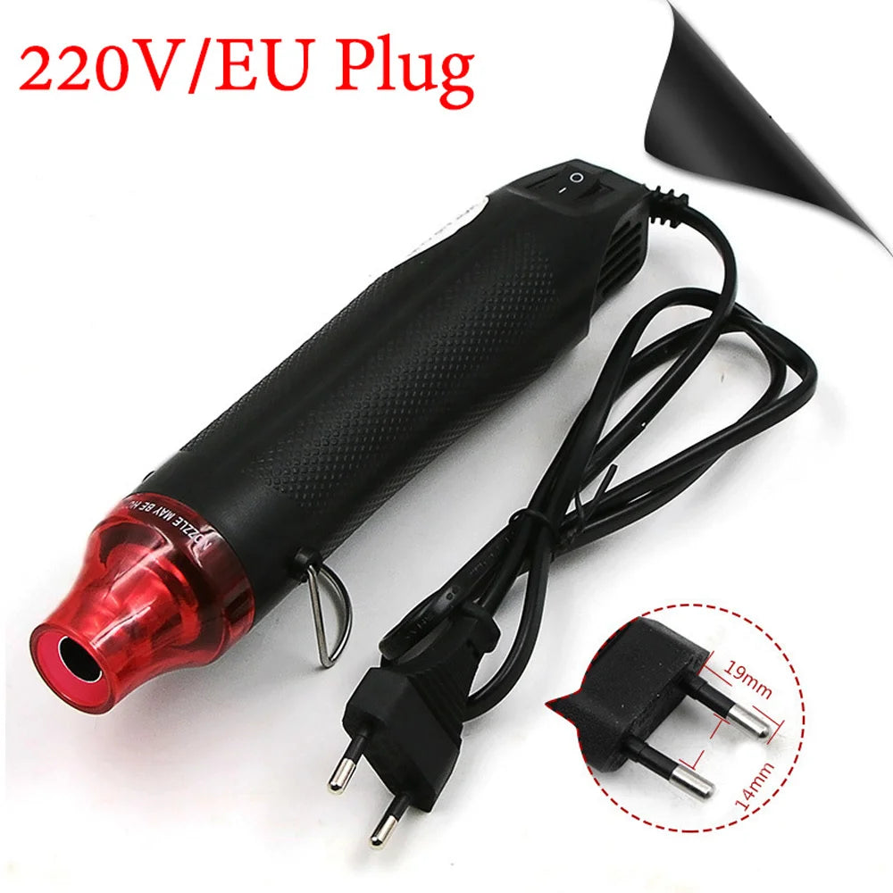 328/127pcs Heat Shrink Tube 2:1 Shrinkable Wire Shrinking Wrap Tubing Wire Connect Cover Protection with 300W Hot Air Gun