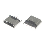 50pcs/100pcs Vertical MICRO Usb 5pin female socket seat jack Direct plug in Usb connector charging port sock power plug diy