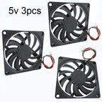 8cm 8010 DC 5V 12V 24V Cooling Fan Brushless for Reprap 3D Printer Parts DC Cooler 80 x 80 x 10mm Plastic Fan 2pin