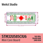 WeAct STM32U585CIU6 STM32U585CI STM32U585 STM32U5 STM32 Core Board Demo Board