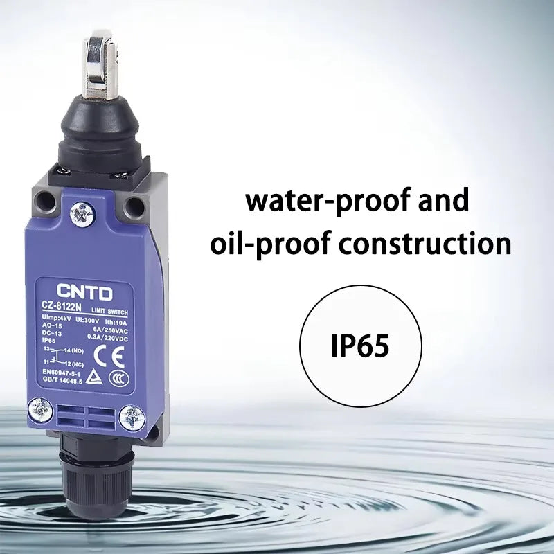CNTD CZ-8122N Travel Switch Double Circuit Type Waterproof High Mechanical Strength IP65 10A 380V Vertical Limit Switch