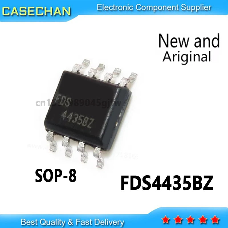 10PCS FDS4435BZ FDS4435 FDS4435B 4435BZ 4435 P-Channel MOSFET SOP-8 SMD New