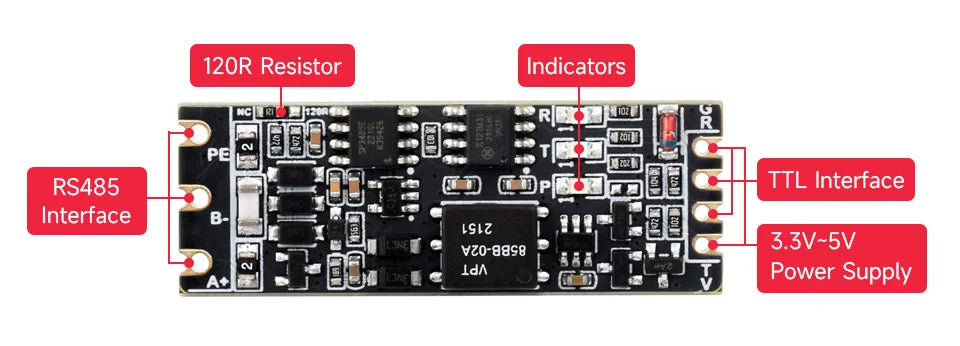 UART TTL To RS485 C Built-In Protection Circuits