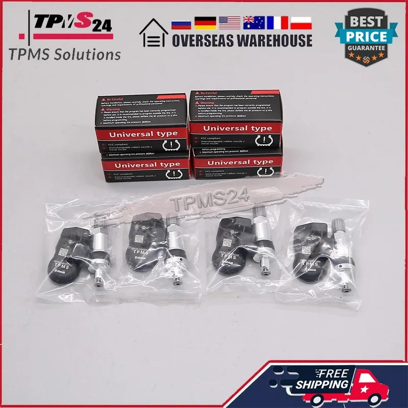 Programable TPMS Sensors 2 in 1 433MHz+315MHz Support Programing with TS501 TS508 TS601 TS608 ITS600E MK808TS MK808S-TS MP808TS