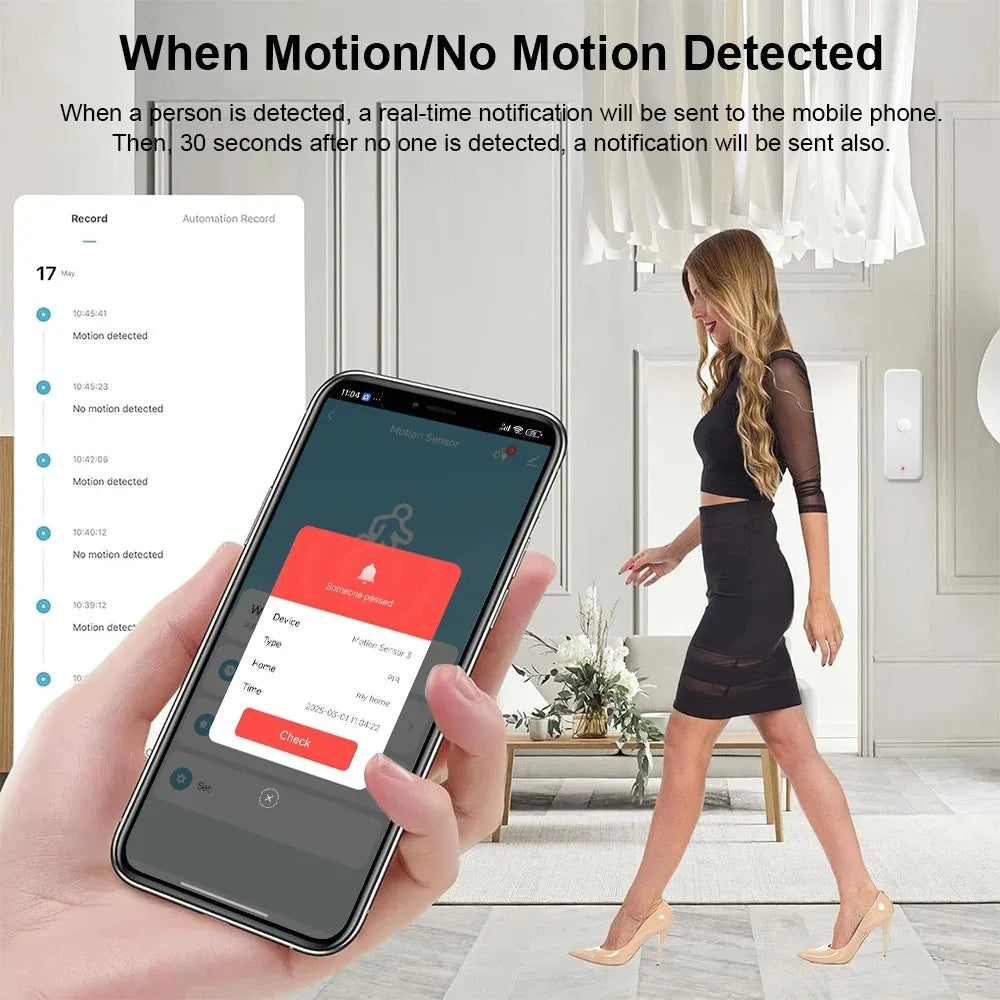 WiFi or Zigbee PIR Motion Sensor Tuya Smart Home Human Body Infrared Detector Security Smart Life Works With Alexa Google Home