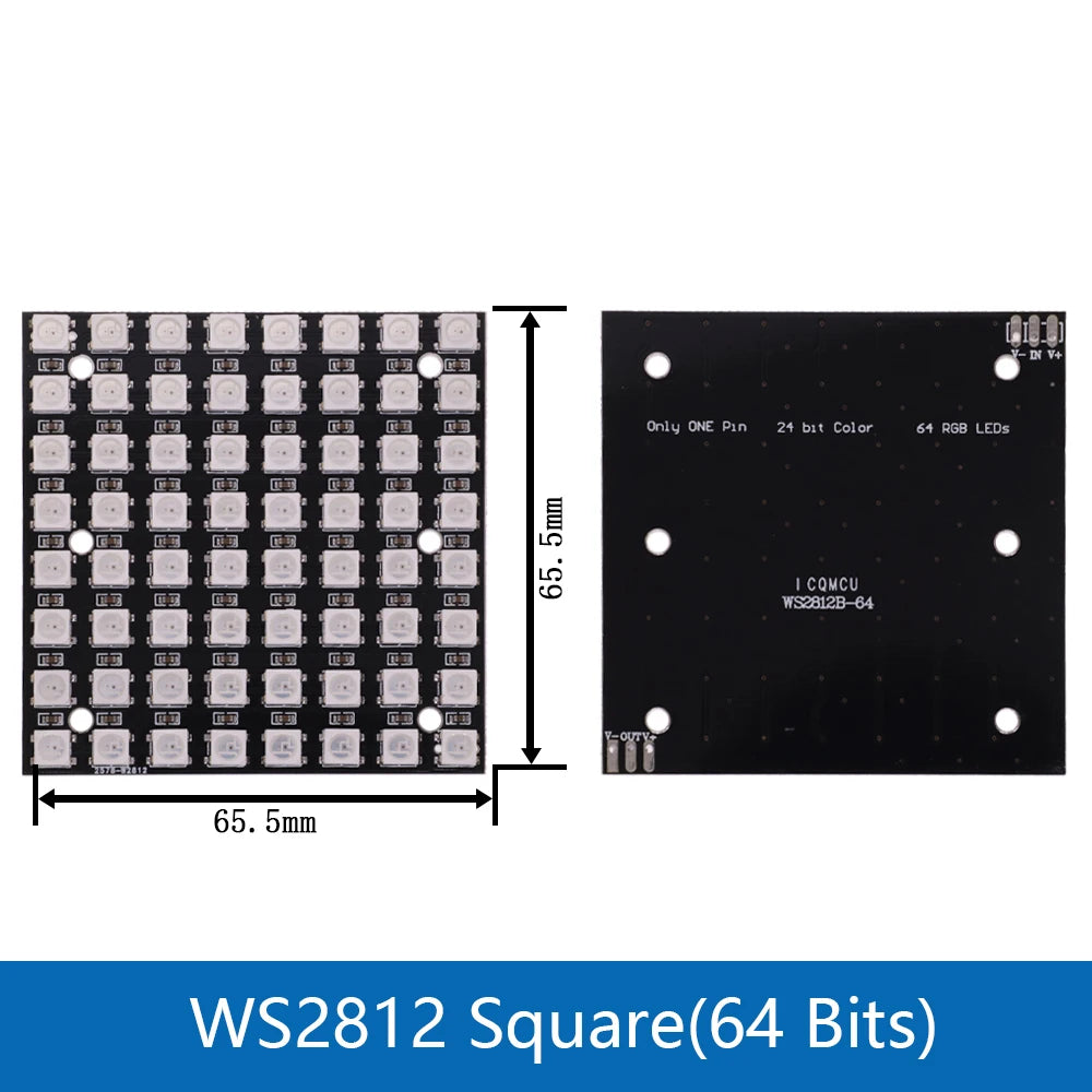 5V 1Bit 3 4Bit 7 8Bit 9 12Bit 16Bit 24Bit 32Bit 64 Bits WS2812 5050 RGB LED Ring Lamp Light + Integrated Drivers For Arduino Diy