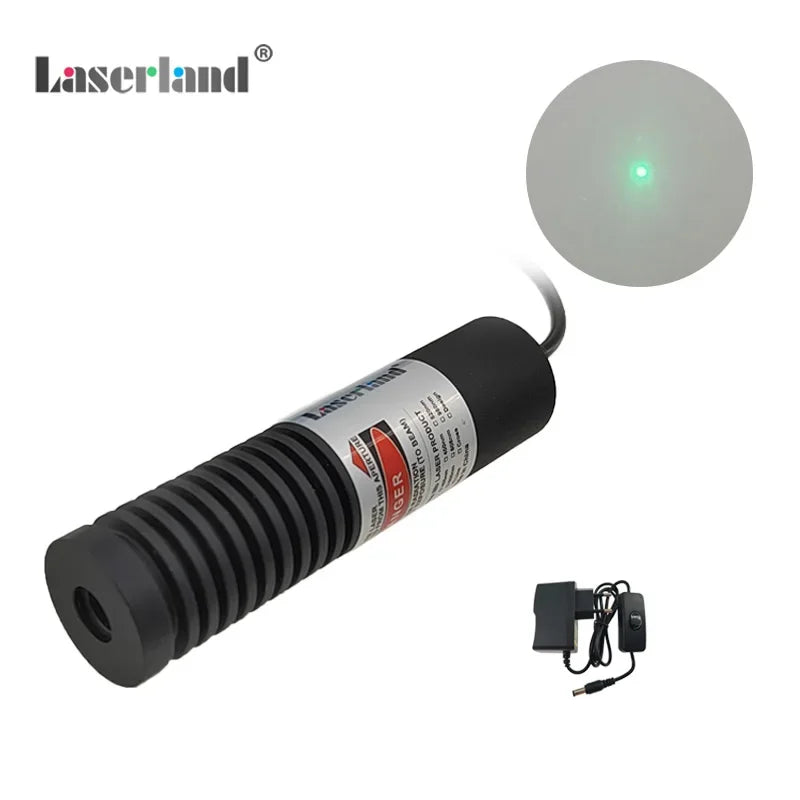 Long Range Light Beam Visible 520nm Green Dot Laser Module Diode Locator Focusable for Tunnel