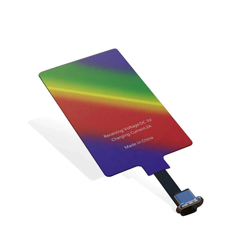 10W 5V 2A Qi Wireless Charger Receiver Pad Android Type-C Fast Charging Receive Module for S20 Mobile Transmitter Pro Max