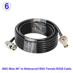 1Pcs RG58 BNC Male/Female to BNC Male/Female Connector 50 Ohm RG-58 RF Coax Coaxial Cable Wire Pigtail Jumper Extension Cord