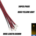 0402 0603 SMD Lamp Wired Micro Led Pre-Soldered Micro Litz Wired Chip 30cm 3V Railway Model Scenes 50pcs/Lot