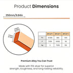10pcs Copper Pipe Solder 2% Silver Brazing Rod Silver Soldering Rods Low Temperature Alloy Flat Welding Rod For Airs Conditioner