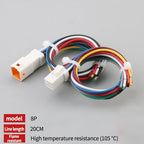 1 Set JST Automobile Car Waterproof Connector 2/3/4/6/8Pin Male&Female Harness Plug Socket with 15CM Wire 0.6MM JST02T/02R-JWPF