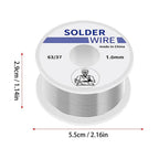 63/37 Soldering Tin Wire Tin Melt Rosin Core Solder Soldering Wire Roll Easy Clean Fusible Tin Low Temperature Easy Melt Wire