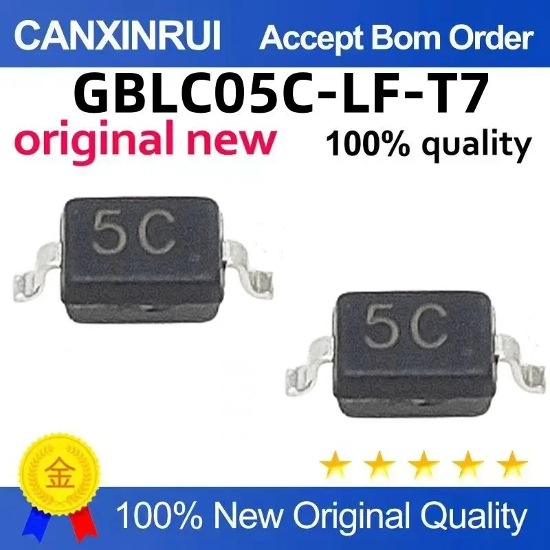 (5-100 pieces) New GBLC05C-LF-T7 SOD-323 silk screen 5C bidirectional ESD protection diode chip IC