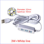 1PCS DC3V-5V Dimmable 5730 SMD LED Lamp 1W 2W 3W 4W 5W 10W LED Light Beads White Warm White With Light Adjust Switch.