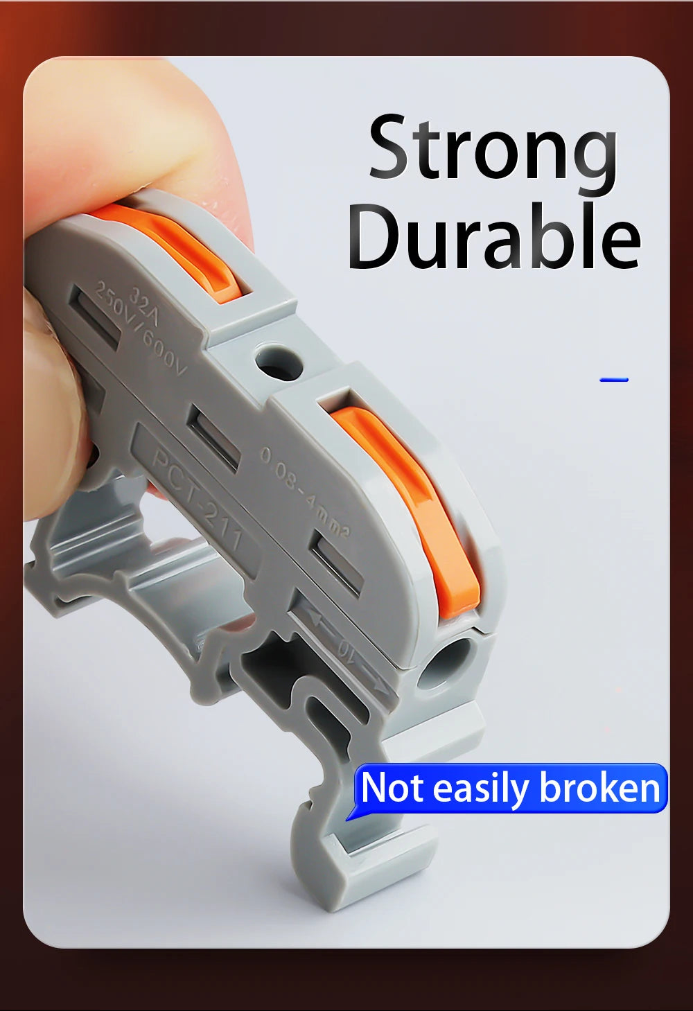 10/20Pcs Din Rail Quick Connector 211 Universal Mini Wire Compact Copper Conductor Cable Push-in Butt 0.08-4mm² Terminal Block