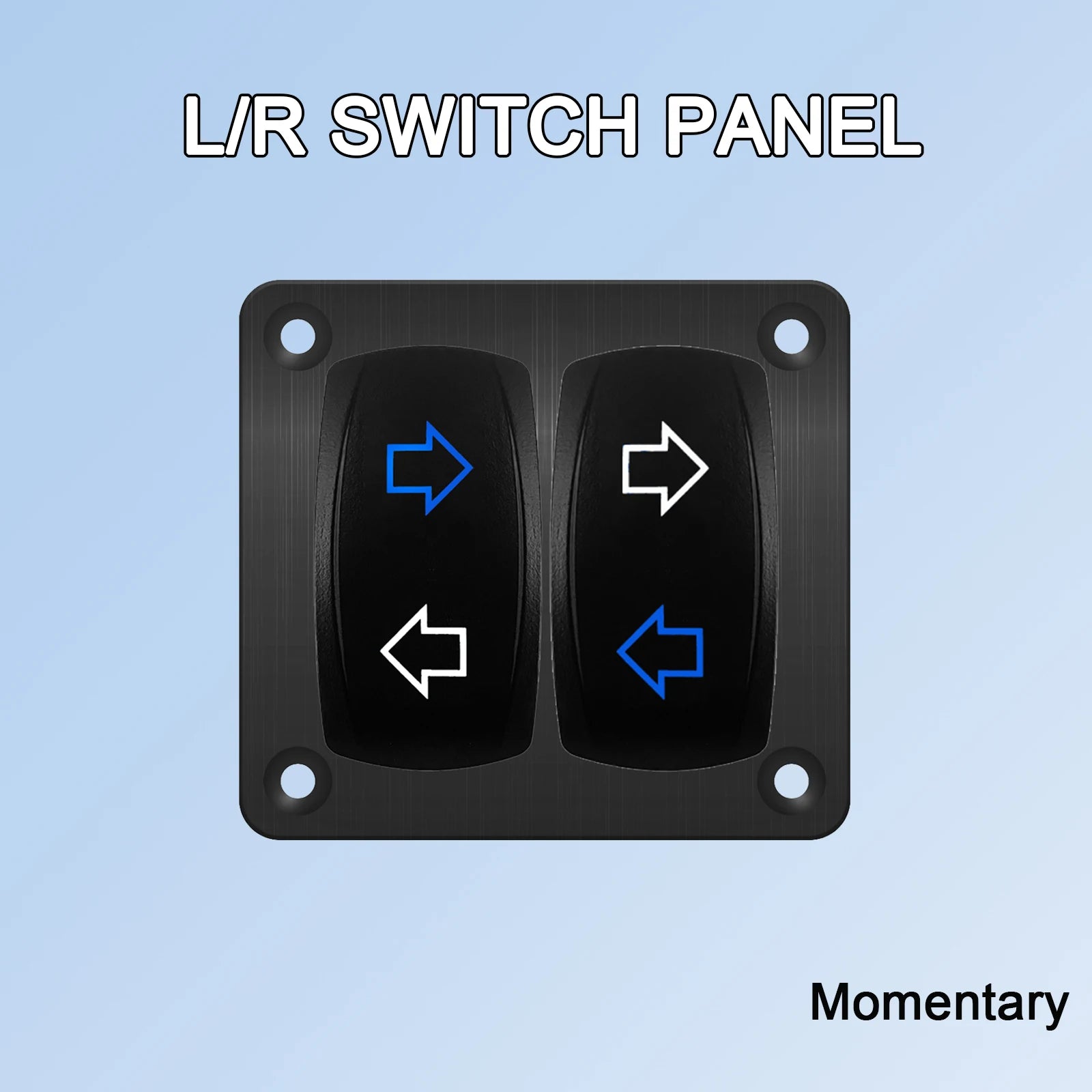 ARROWS 6Pin (ON)-OFF-(ON) DPDT Momentary Switch12V UP/DOWN Polarity Reverse Rocker Switch for ARB/Carling/NARVA Replace
