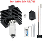 Upgrades V2 Hotend Kit For Bambu Lab P1P X1 P1S X1C Hot End Thermistor Bimetal Throat Bambulab Hardened Steel Nozzle Print Head
