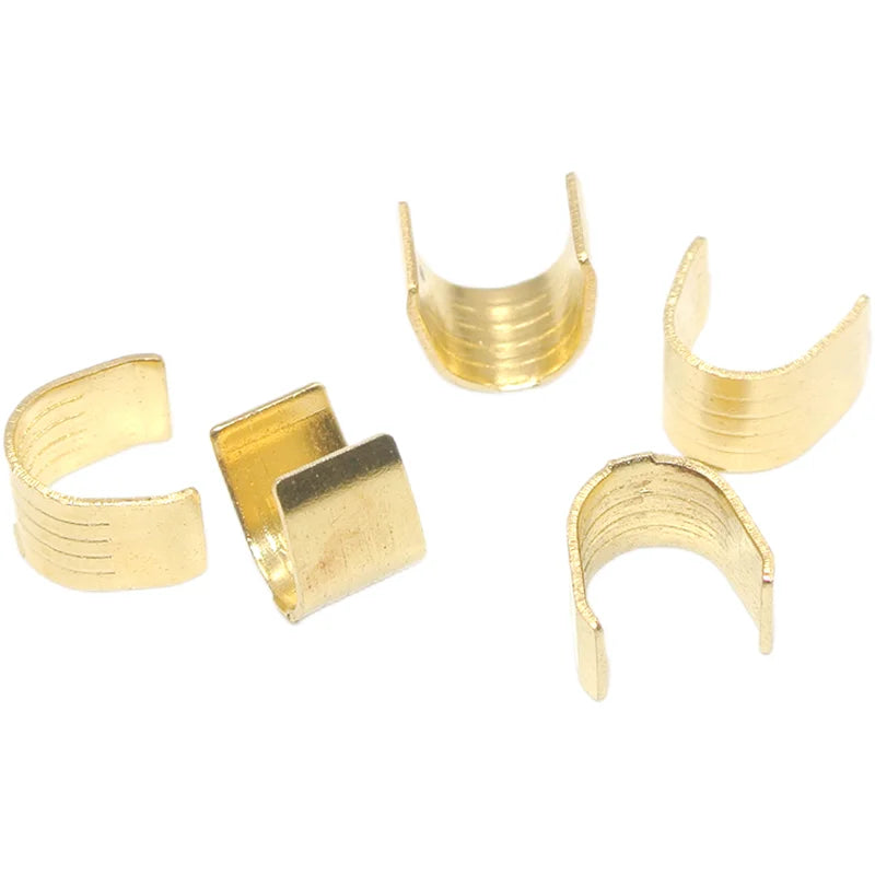 100/200/500/Pcs  U-Shaped Copper Wire Crimps H62 Brass Wire Buckle  Fascia Butt Terminal Quick Connect 454TABC 452 453 0.2-10mm2