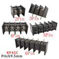 10Pcs KF45-9500 9.5mm PCB Screw Terminals Block Connector 9.5mm Pitch 2/3/4/5/6Pin Straight Pin Barrier Terminal Block Connector