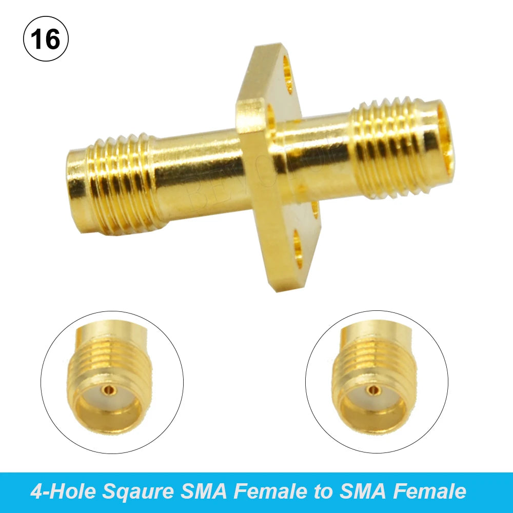 2Pcs/Lot SMA/RP SMA Male to RP SMA Female Straight Adapter RF Coaxial Connector Converter for WIFI 4G Antenna Wholesale
