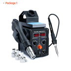 Silverflo 780W 8586D-III PRO Soldering Station 2 IN 1 Hot Air Rework Station Fsat Heating Soldering Iron with Sleep Mode