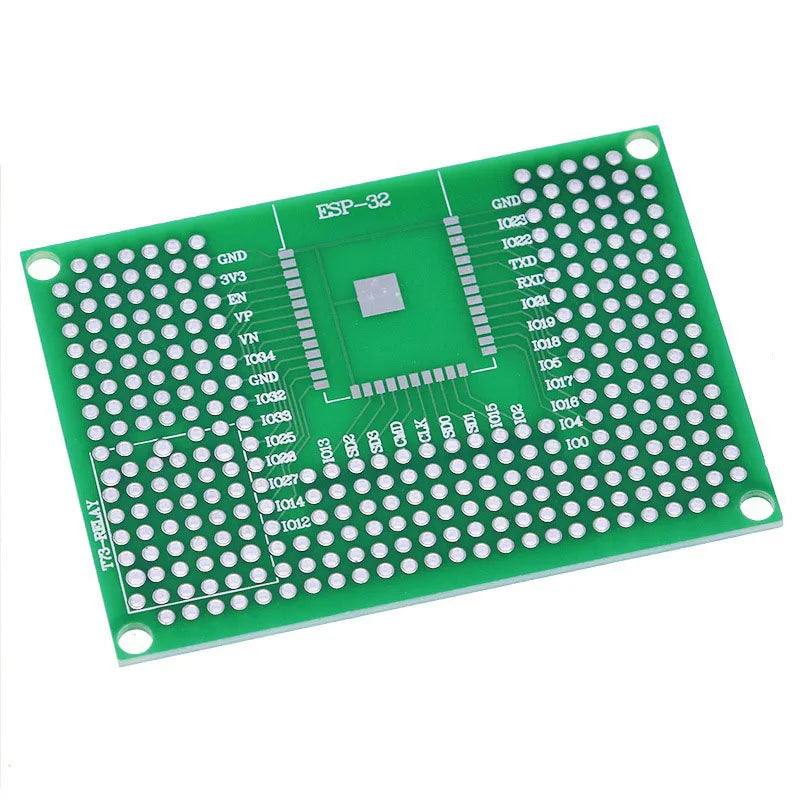 2~100Pcs 5X7 Double Sided Tin Plated Breadboard Prototype PCB Board Compatible With Wifi ESP8266 ESP12F ESP12E ESP32 Module