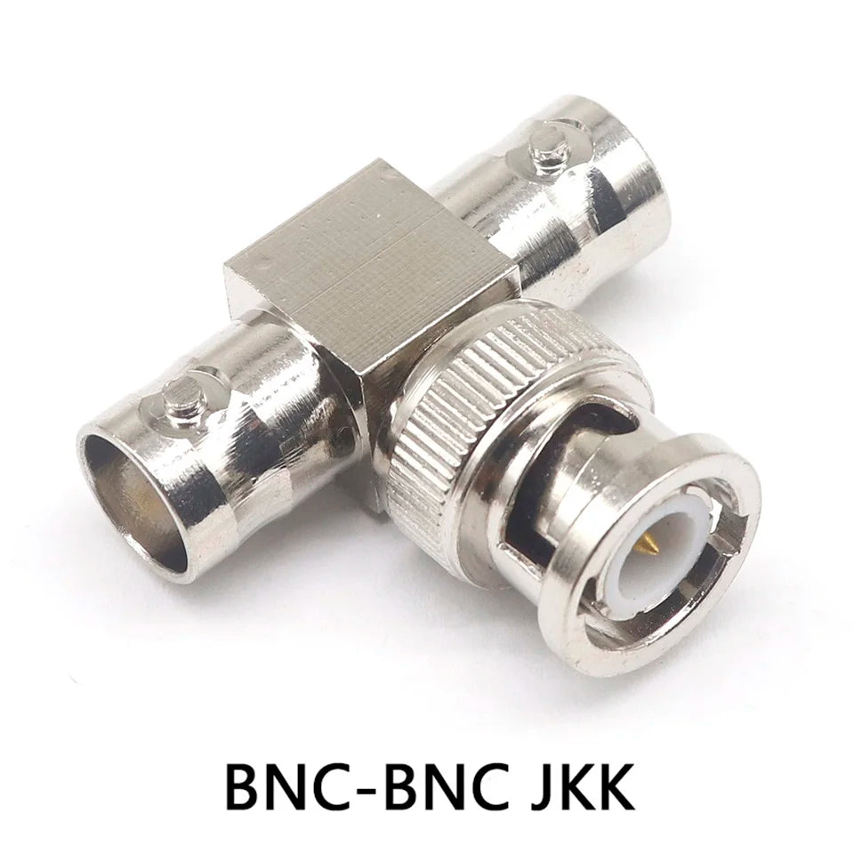 BNC-JKK BNC one male two All copper radio frequency coaxial monitoring adapter female two female one male three-way head