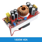 1800W 40A DC-DC Boost Converter Step Up Power Supply Module 10-60V To 12-90V Adjustable Voltage Charger 1200W 20A Boost Module