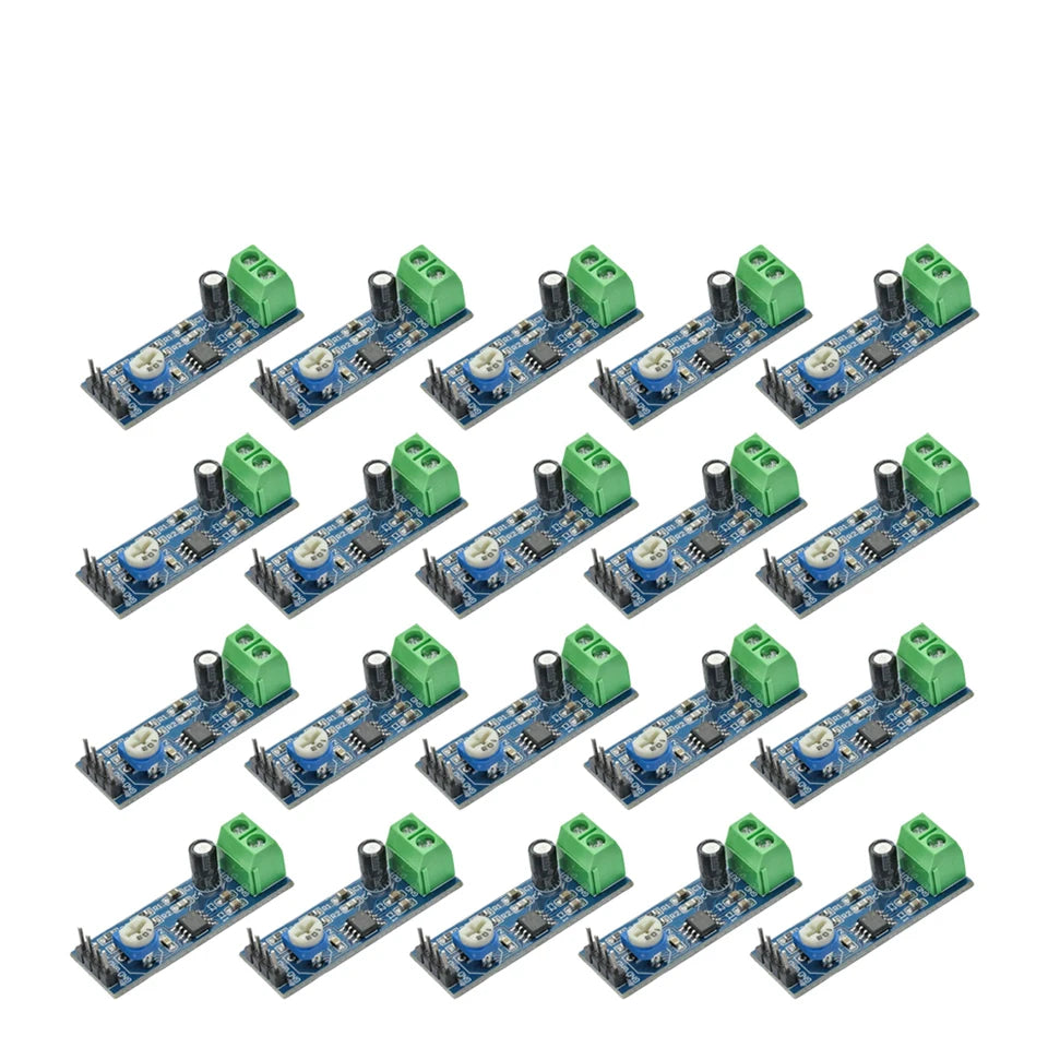 1/5/10/20pcs LM386 Audio Power Amplifier Module 200 Times Gain Amplifier Board Mono Power Amplifier 5V-12V Input