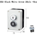 NEW XB2 Metal button switch control box start stop industrial identification symbol self reset circular emergency stop SWITCH