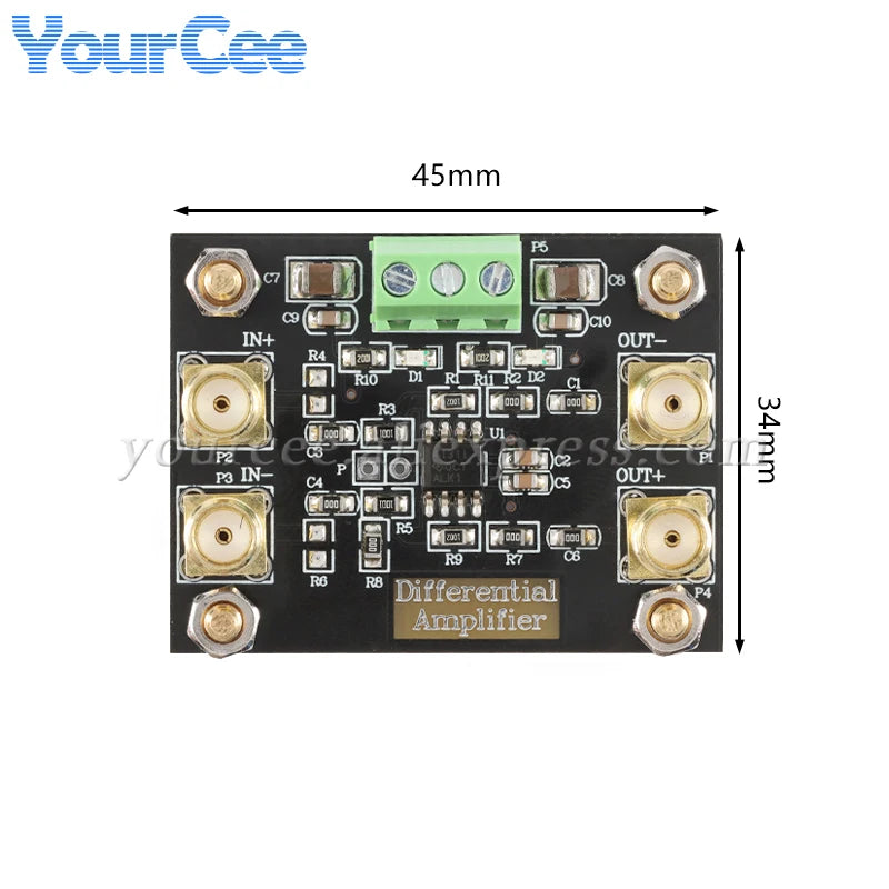 LMH6550 Fully Differential Amplifier Module AD8130 IVA-05208 THS4131 Operational Amplifier Single Ended Conversion Different