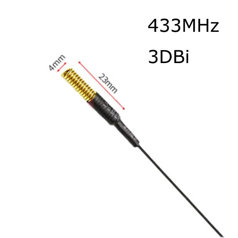 1pcs 433MHz Internal Antenna Lora Singal Amplifier Built-in Spring FPC PCB Patch Antenna 8dbi Booster for Wireless Data Module