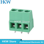 10pcs KF128 MG128 2pin 3pin 2.54mm 3.81mm 5.0mm 7.5mm Spacing Terminal Block Splice Screw Type PCB Screw Terminal Splicable