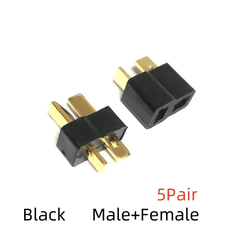 10PCS T-Type Plug Docking Socket T-Type Power Connector Male Female Connector Aircraft Model Cable