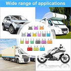 50/100/180pcs Car Blade Fuse Assortment Kit Auto Truck Automotive Medium Fuse Mixed Motorcycle Circuit Fuse With Box