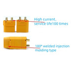 Amass XT90S-F plug XT90H high-current model aircraft gold-plated banana plug Amass lithium battery connector