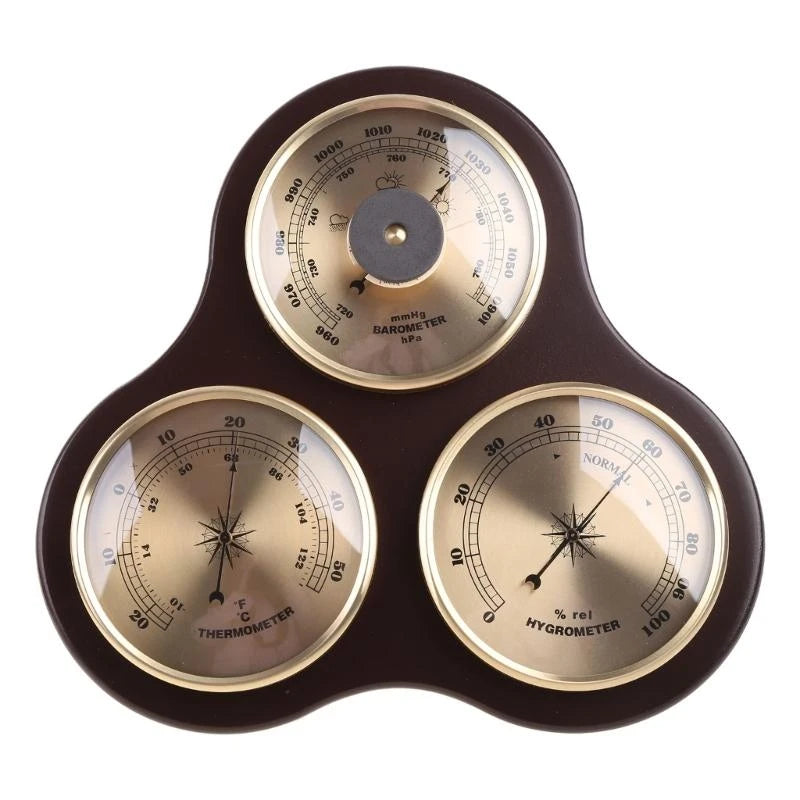 Multifunction Household Barometer Pressure Gauge Weather Station Durable Wall Hanging Atmospheric Thermometer Hygrometer