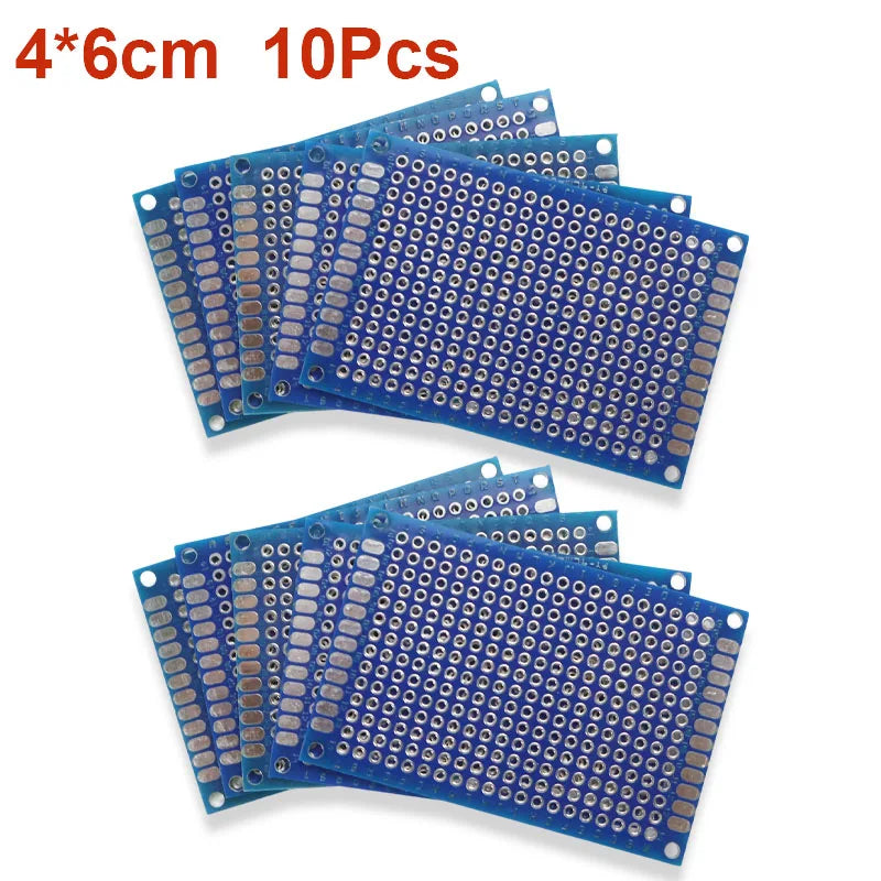 5/10Pcs Prototype BoardsBlue Circuit Perfboard 3x7cm 4x6cm 5x7cm 7x9cm Double Sided Circuit Boards DIY Electronic Kit  PCB New