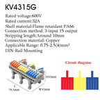 1PC Wire Connector Electric Universal Quick Conductor Splitter Push-in LED Cable Terminal Blocks Mountable Rail Junction Box