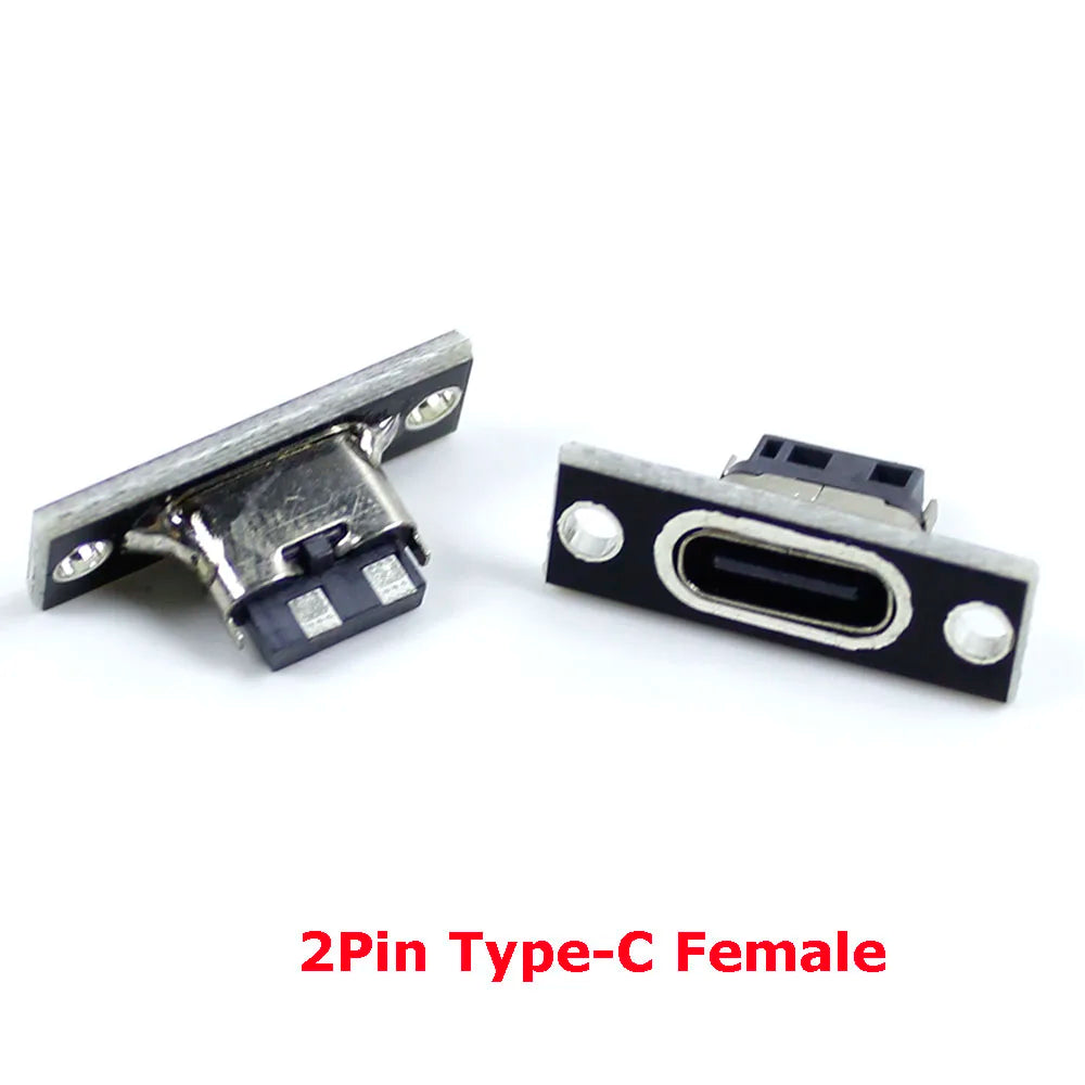 USB 3.1 Female Socket with PCB Board Connector Type C Female Male Head Connector Adapter Breakout Test Board 180 Degree Vertical
